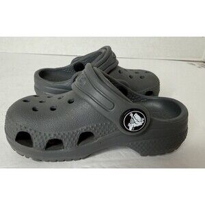 Crocs Gray Slip-On Clogs C6 Classic Toddler Baby Kids